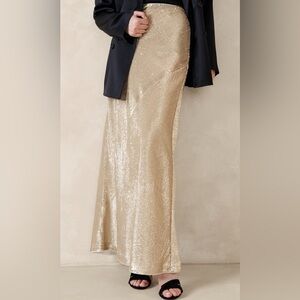 Banana Republic Alina Sequin Maxi Skirt